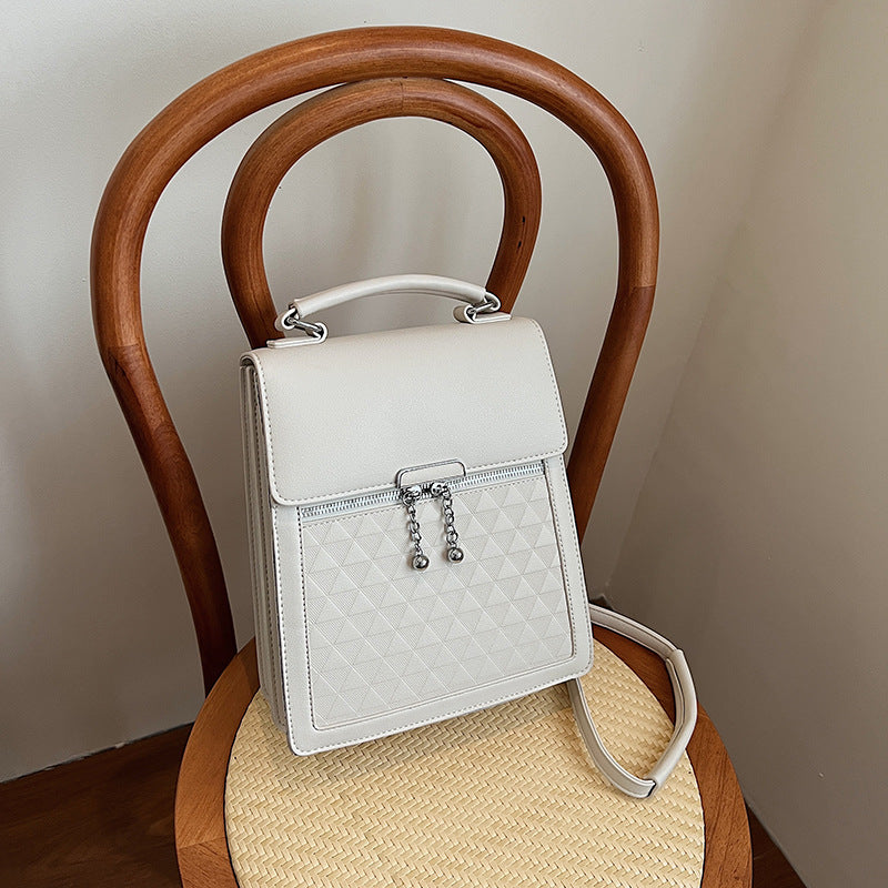 Cross-border new fashion trendy solid color women's handbag large capacity Korean version high-end niche shoulder messenger bag