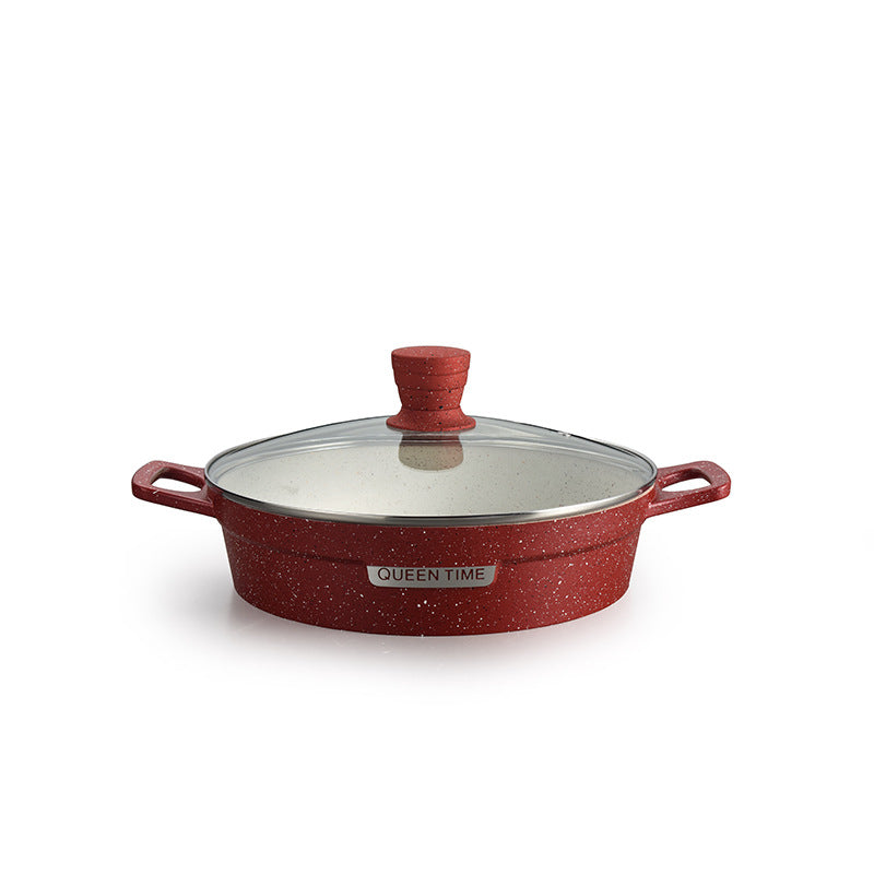 Custom oem european and american style die-cast aluminum cookware set - deep design, 10-piece kitchen utensil set, includes stockpots, saucepans, and non-stick pans