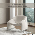 Nordic single sofa chair plaid crab chair small round table accessible luxurycasual casual chair modern creative popular single chair