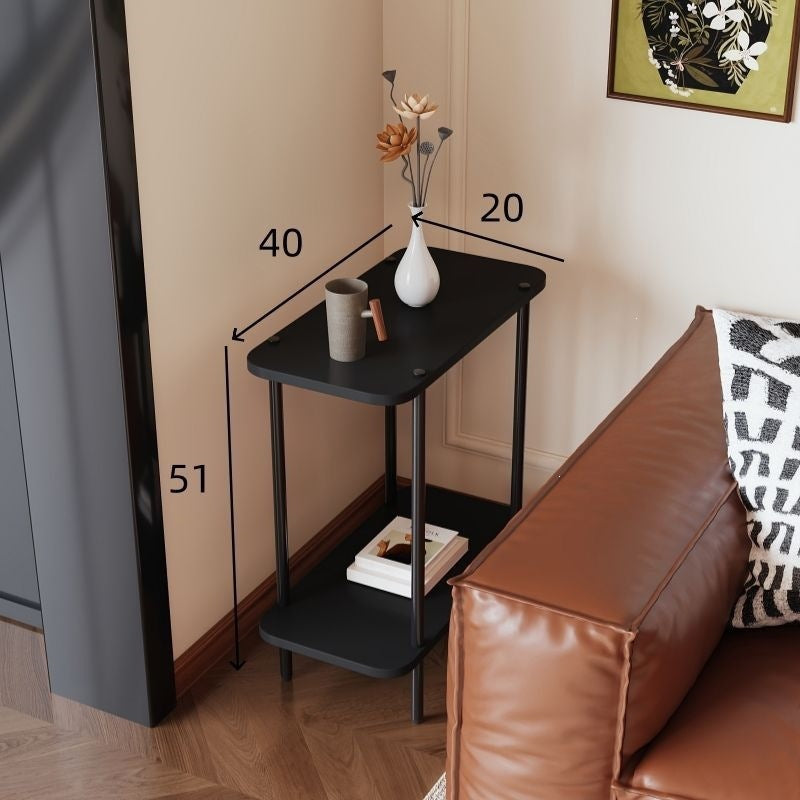 Bedroom bedside table rental house tea table storage rack ultra-narrow for home small table simple sofa side casual coffee table