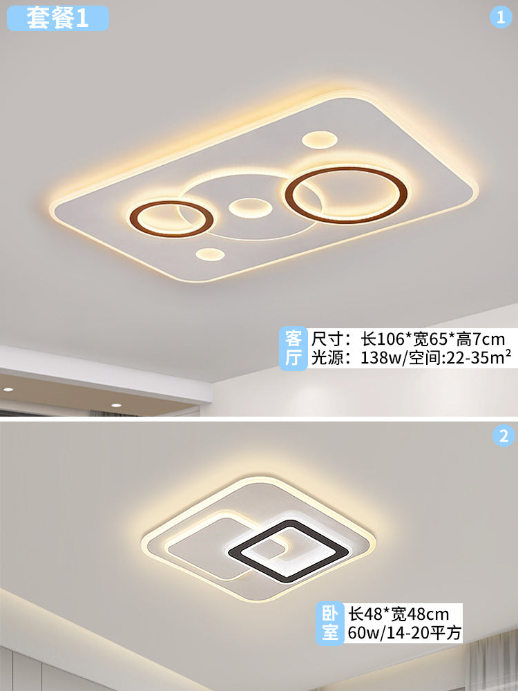 2025 new circle living room hall main light Zhongshan home improvement lighting led eye protection bedroom ceiling light bright
