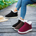plus size women's short snow boots  fall and winter new arrivalfashionplaidthick sole cotton boots short boots export