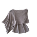 Korean style commute-inspired patchwork knit camisole - women's summer outerwear, slim fit, high-end, soft & elegant top