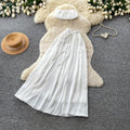 Gentle work clothing style halter vest skirt women's summer korean style outfit vacation style slimming looktwo-piece setelegantsuit