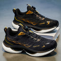 Men's youth sports shoes 2025 new winter collection: knob-lock running shoes, shock-absorbing casual shoes, breathable men's footwear