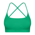 Fashionable thin strap criss-cross cutout back sports bra - low-impact yoga & pilates activewear bra - dw399