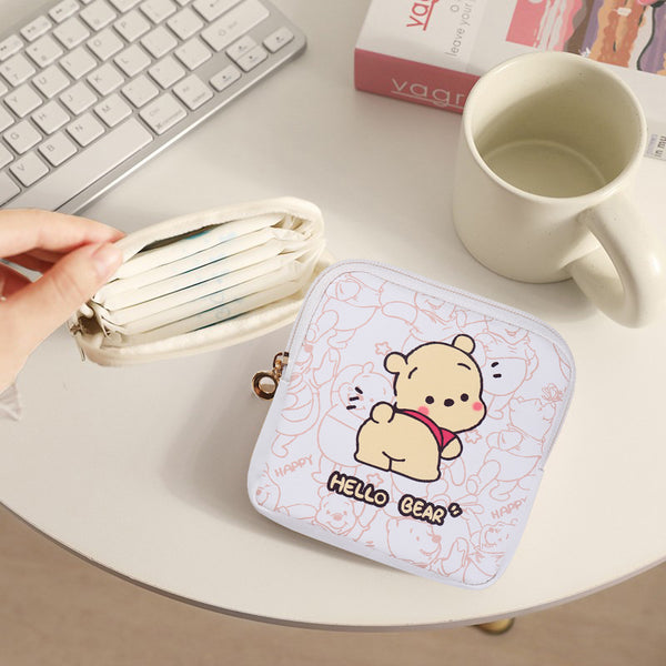 ins wind small cute change bag printed lipstick cosmetic bag girls menstrual bag mini storage bag zipper bag