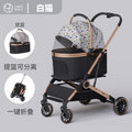 Pet stroller for cats and dogs - lightweight, foldable, and portable for teacup poodles, toy pomeranians, chihuahuas, yorkshire terriers, and bichons