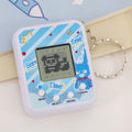 handheld virtual digital pet game console keychain pendant kids mini interactive development toy