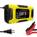 Factory direct 12v 6a car battery charger with smart display, motorcycle lead-acid battery charger