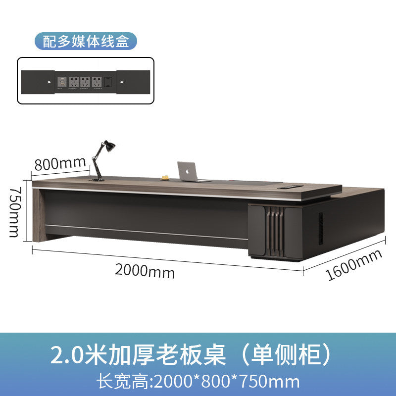 Boss desk accessible luxury office table and chair combination executive desk casual modern manager supervisor table high-end president furniture