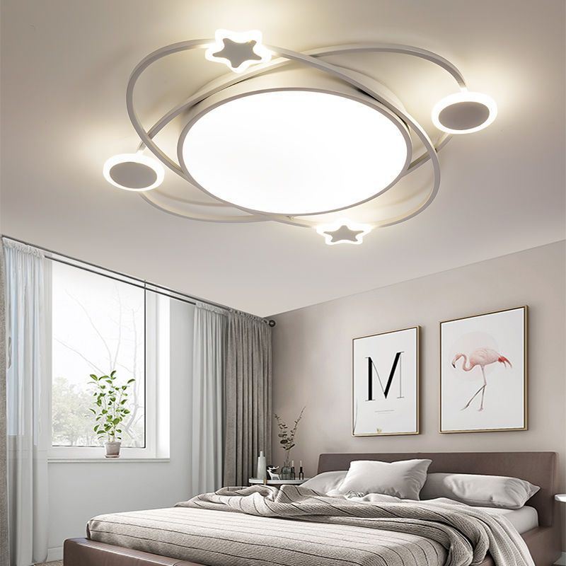 Creative personalized flying saucer lighting master bedroom light LED ceiling light simple modern small living room study dining room lighting