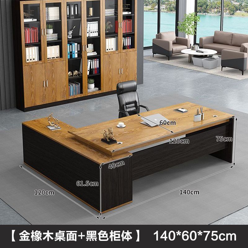 Minimalist modern office furniture desk and chair set - executive manager's desk, ceo desk, boss desk