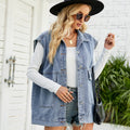 European and american cross-border  new denim vest women's  summer fashion trend denim sleeveless tank top