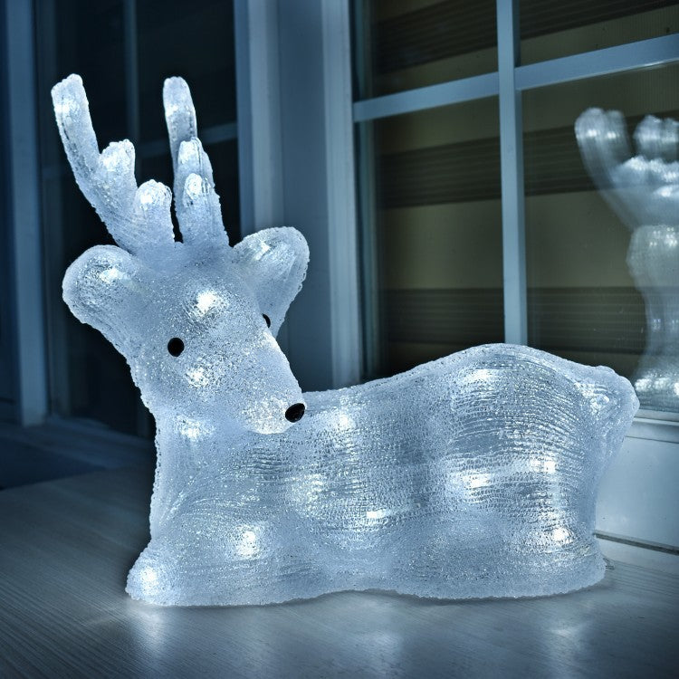 Customized LED deer modeling lights, interior decoration elk snowflake lights, Christmas battery box models, holiday animal lights