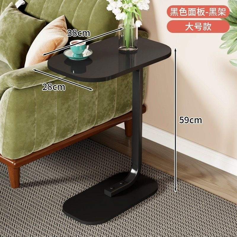 Adjustable height side table - mobile study desk, reversible multifunctional adjustable office desk, mobile study bedside table