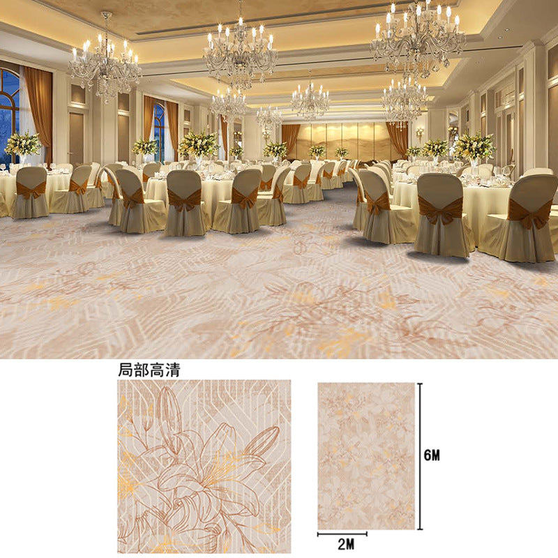 Hotel lobby carpet, 1000g nylon, fire-retardant, thickened area rug for banquet halls, restaurants, conference rooms, and reception areas