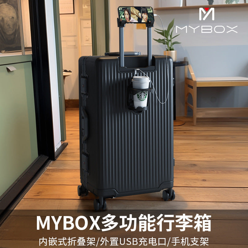 2025MYBOX28-inch suitcase trolley case for men, expandable 24-inch sports model, large capacity 20 suitcases for women