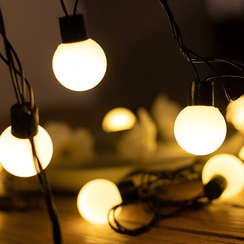 Cross-border LED lanterns, round ball stars, flashing lights, gypsy stars, room decoration lights, outdoor waterproof round ball lights, Christmas