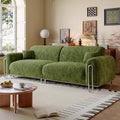 New arrivalfrenchretro yin feng sofa chenille furniture fabric living room small apartment green medieval style straight row