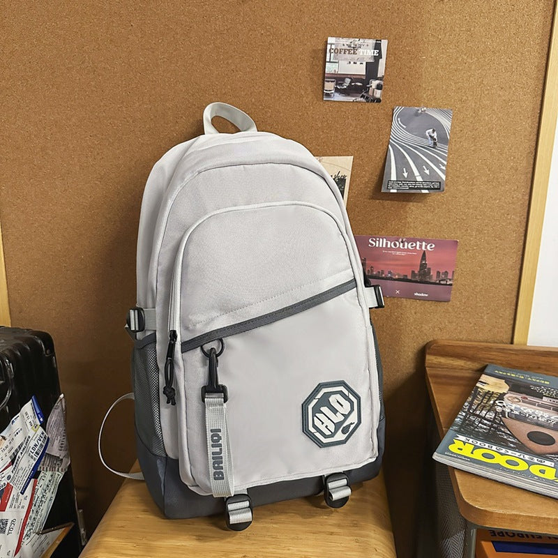 2025 new arrival: factory direct, high-capacity, durable, water-resistant fabric backpack - minimalist, trendy, and cool for middle school students