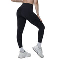 Fashionable and personalized seamless cross-waist tight abdominal yoga pants high waist hip lifting running fitness sports pants for women