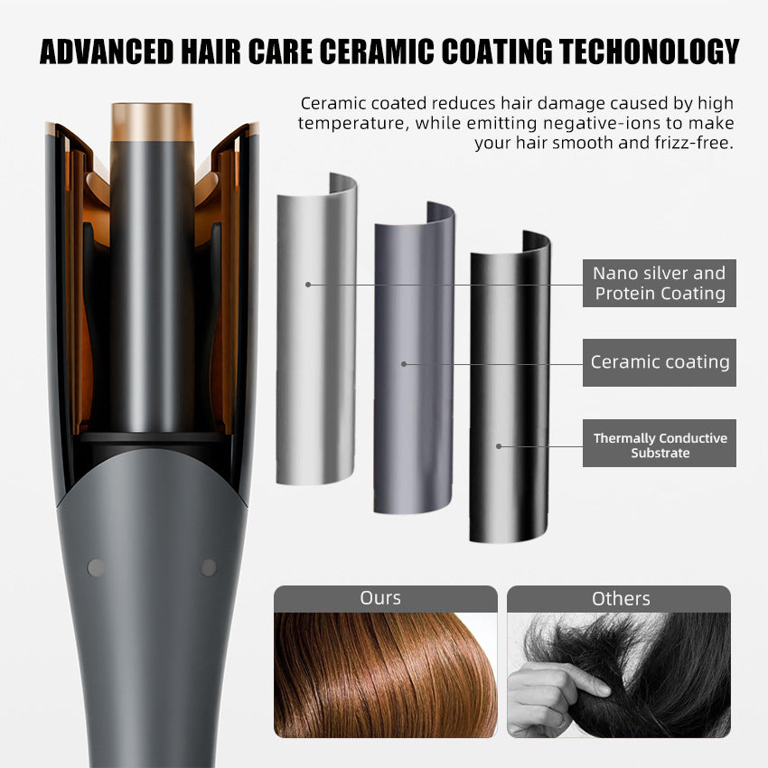 Cross-border rose roll automatic curling iron does not hurt hair, lazy electric curling iron, multi-functional intelligent hair perm