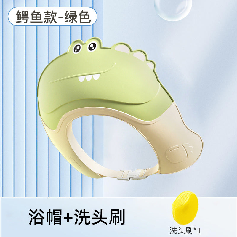 Baby hair washing cape - waterproof shampoo cap for kids, ear protection, infant bathing, and childproof hair washing