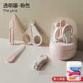 [pink]-lf-new transparent jar + baby cotton swab