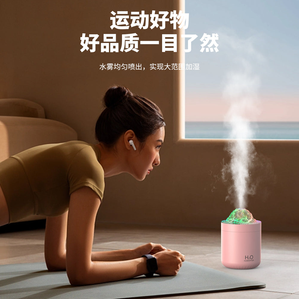 new arrival artificial volcano humidifier portable car air purifier usb water atomizer wholesale