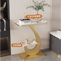 2026 new rock slab plant stand - luxury, high-end living room floor display shelf, balcony plant stand, minimalist entryway table