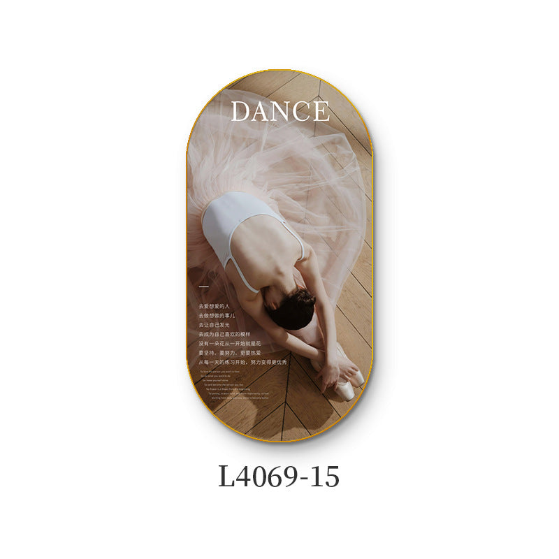 Ballet class wall decoration dance studio girls inspirational slogans poster hanging art school mural
