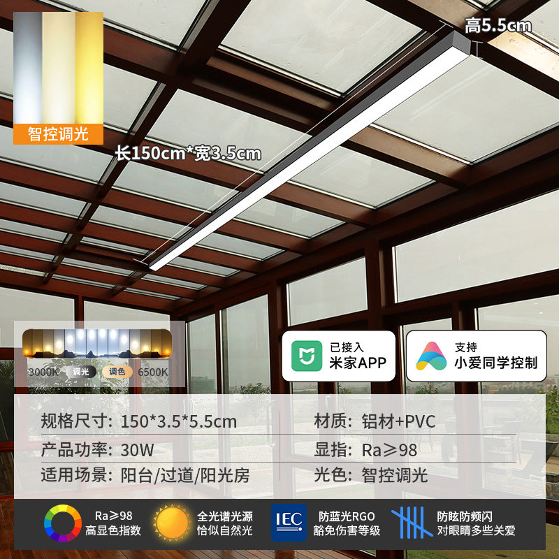 Minimalist aisle light corridor light sun room cloakroom balcony ceiling light minimalistled strip light entrance lamp