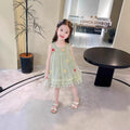 Summer dress girls sleeveless vest cartoon fairy baby fashionable sweet princess dress girls dress