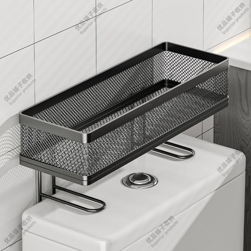 Bathroom storage rack, tissue storage rack above the toilet, bathroom toilet sink, shower gel artifact rack