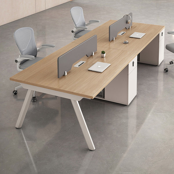Foshan desk workstation simple modern staff office desk and chair combination furniture four-person office computer desk