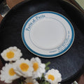 Modern minimalist ceramic plate - trendy, high-style dish for home use, perfect for serving dishes and desserts