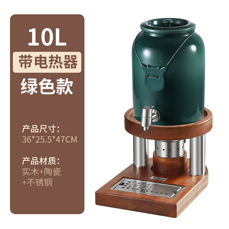 Milk tripod, hotel restaurant Ceramic milk tripod Shabili base Heating stainless steel hot and cold tripod, juice tripod