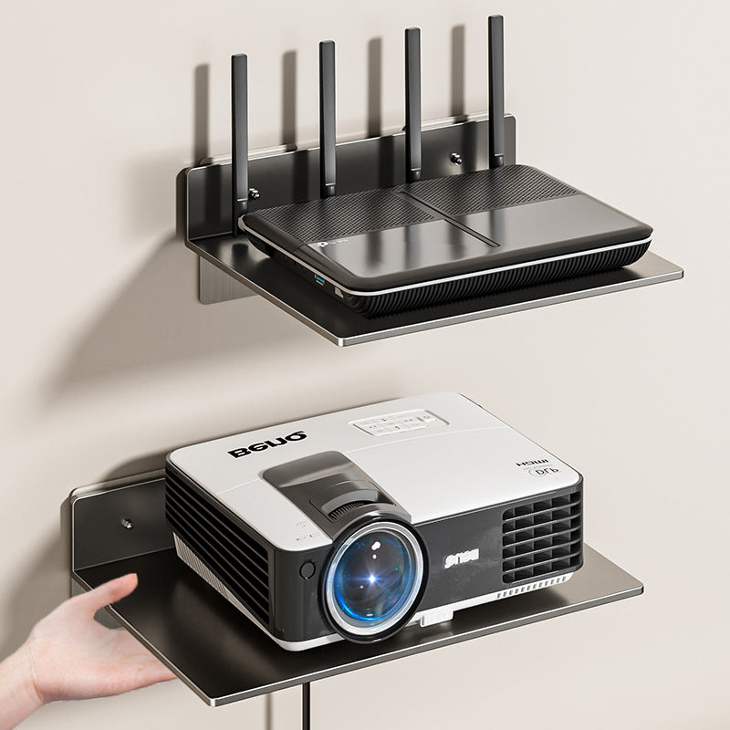 Router rack No punching, wall-mounted TV set-top box wifi bracket, wall-mounted rack storage box