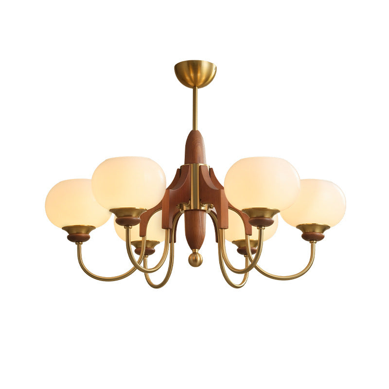 Medieval French retro chandelier bedroom living room main light new Chinese American simple study restaurant lighting wholesale