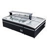Supermarket commercial large-capacity combination island cabinet freezer refrigerated and frozen copper tube horizontal freezer refrigerator display cabinet
