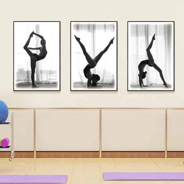 Yoga studio wall painting Postpartum repair Confinement center Dance gym Pilates Body art Decorative painting