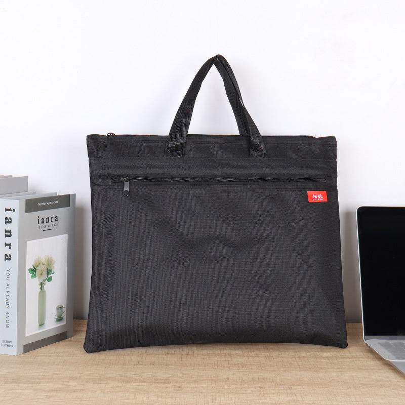 Oxford cloth handheld document bag a4 briefcase pilot handheld briefcase thickened waterproof conference bag information bag