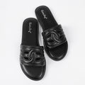 pig nose outdoor wear cut outflats slippers women's summer plaid sandals half slippers new arrival