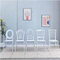 Custom bamboo joint chair back dining chair pp plastic chair home makeup chair wedding hotel party event banquet chair