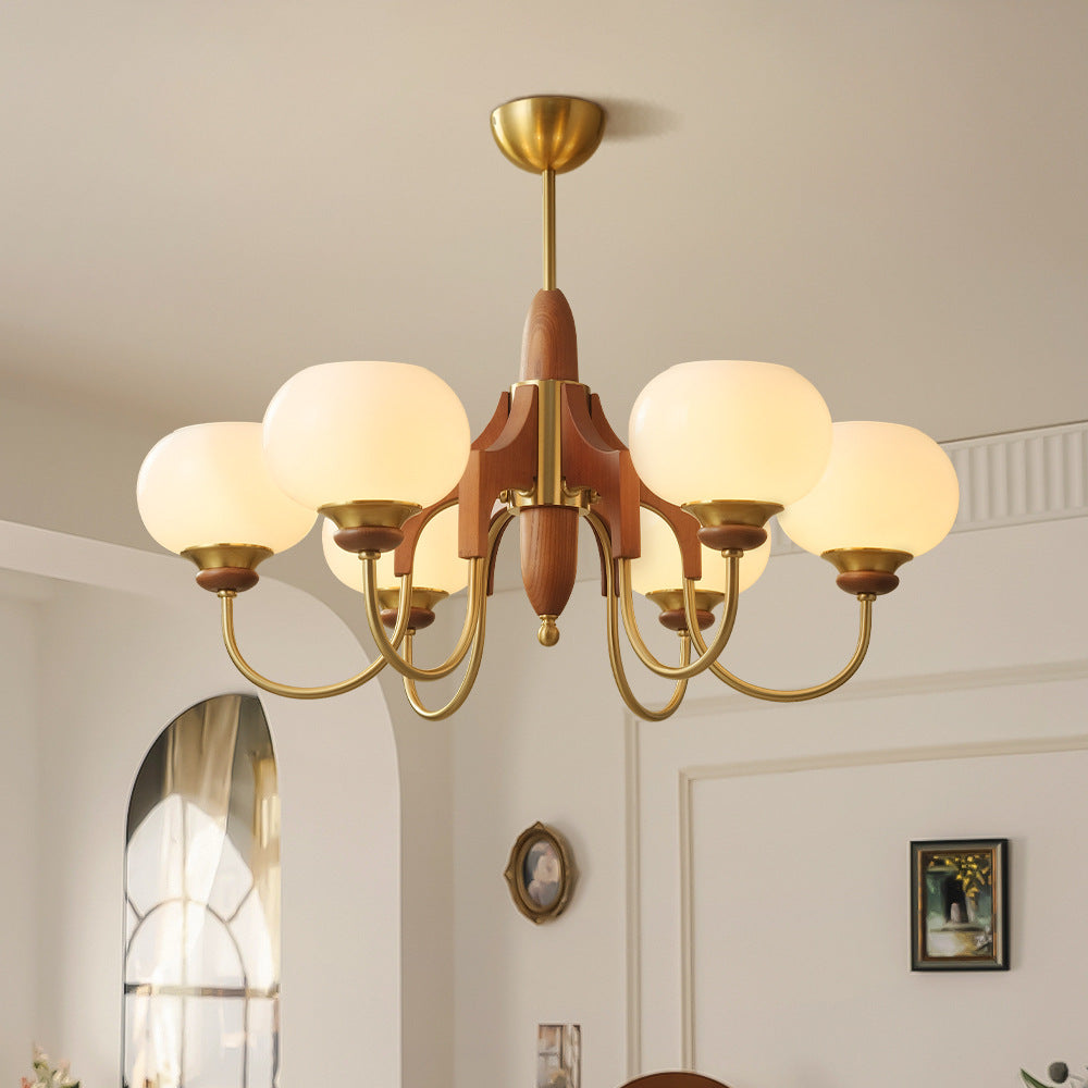 Medieval French retro chandelier bedroom living room main light new Chinese American simple study restaurant lighting wholesale