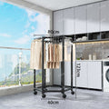 360-degree movablerotate coat rack floor-standing bedroom indoor clothes storage balcony clothes drying rack thickened load-bearing