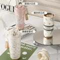 316 coffee tumbler lily of the valley thermal and cold cup for girls, good-looking straw, car double drinking cup, gift cup
