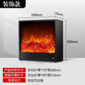 New led electric fireplace with realistic flame effect - european style built-in decorative mantel heater for home use