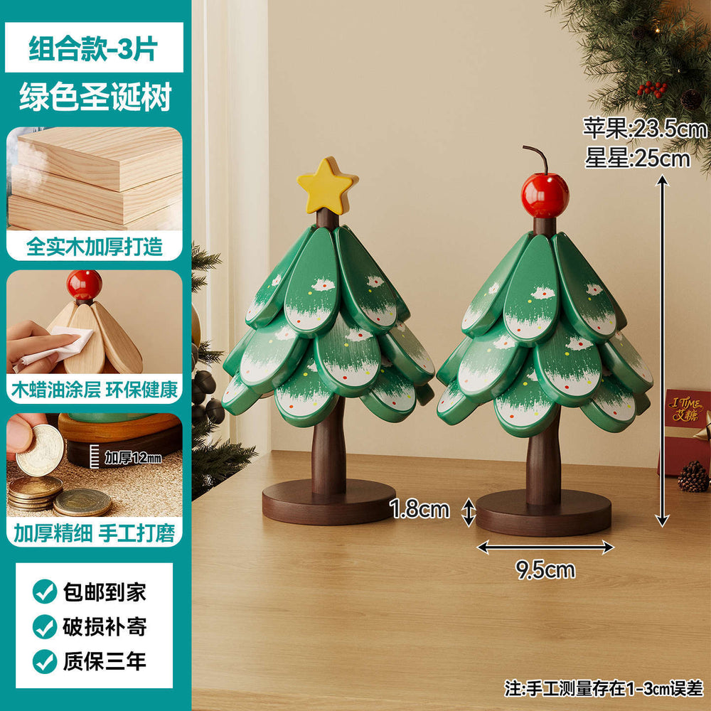 christmas tree solid wood insulation mat, a tree coaster, dining table decoration, creative oven mitts pad, high temperature resistant pot and bowl pad